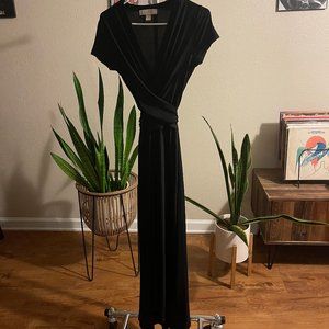 MICHAEL Michael Kors black wrap dress
